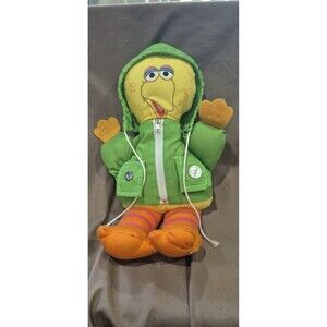 VTG 1984 Dress and Play Doll Big Bird No. 54702 Child Guidance Green Jacket Read